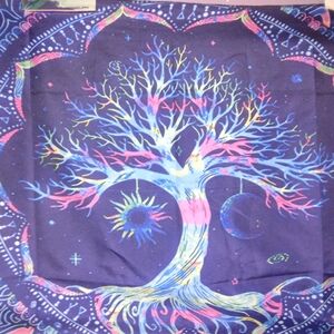 Vibrant Tree of Life Wall Tapestry